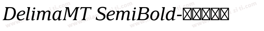 DelimaMT SemiBold字体转换